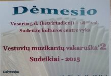 Sudeikiečiai antrą kartą šėls vestuvių muzikantų vakaruškoje