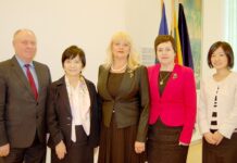 Visagine lankėsi japonė Kazuko Shiraishi