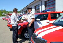 Utenos apskrities ugniagesiai gelbėtojai gavo naują automobilį „Škoda“