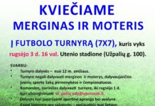 Rengiamas moterų futbolo turnyras