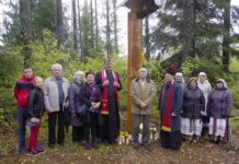 Žuvusiems partizanams atminti – pašventintas stogastulpis