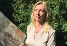 Meilę savo šaliai ir istorijai dailininkė išreiškia spalvų potėpiais