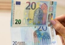 Policija įspėja: po naujojo 20 eurų banknoto pasirodymo gali suaktyvėti sukčiai