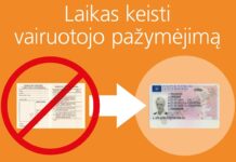 Laikas keisti vairuotojo pažymėjimą