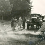 asfaltavimo darbai Subaiaus moter asfaltuotoj brigada 1965 metai