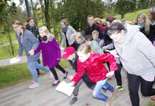 Vyžuonos parkas subūrė tėvelius ir jų vaikus