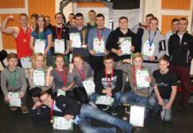 Mokinių štangos spaudimo varžybose dalyvavo Utenos sportininkai