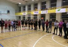 Utenoje vyko kalėdinis moterų tinklinio turnyras