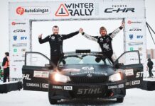 „Winter Rally 2018“ prie starto linijos stojo 27 ekipažai, bet finišą pasiekė ne visi
