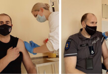 „AstraZeneca“ vakcina paskiepyti Visagino policijos pareigūnai