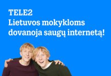 „Tele2“ Lietuvos mokykloms dovanoja interneto apsaugos paslaugą
