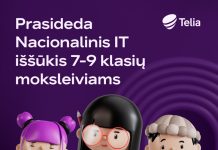 Startuoja antrasis Nacionalinis IT iššūkis: moksleivių laukia naujovės