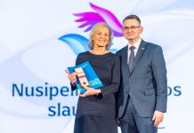 Apdovanota Utenos ligoninės vyr. slaugytoja