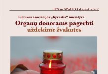 Utenio aikštėje bus pagerbti organų donorai