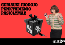 Su „Tele2“ „Juodasis penktadienis“ tęsis visą savaitę: šventiniai pasiūlymai jums ir jūsų artimiesiems