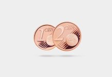 Mitas, kad 1 ir 2 euro centų monetos nebegalioja