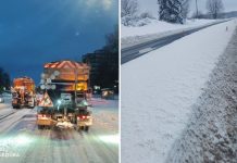 Neprognozuojamos oro sąlygos lemia sprendimą dalyje kelių naudoti smėlio ir druskos mišinius