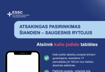 Gyventojams primenama apie periodiškai išrašomus kalio jodido tablečių receptus