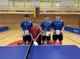 Utenos jauniai iškovojo bronzą Lietuvos komandiniame stalo teniso čempionate