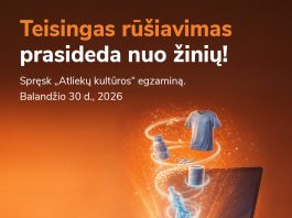 Dalyvauk „Atliekų kultūra” egzamine