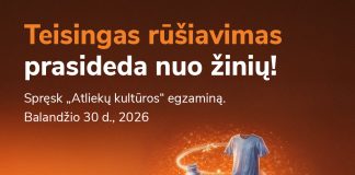 Dalyvauk „Atliekų kultūra” egzamine