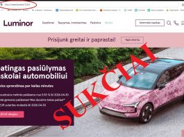 Sukčiai imituoja tikras elektronines svetaines