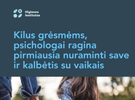 Kilus oro pavojui ar kitoms grėsmėms, psichologai ragina pirmiausia nuraminti save ir kalbėtis su vaikais