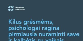 Kilus oro pavojui ar kitoms grėsmėms, psichologai ragina pirmiausia nuraminti save ir kalbėtis su vaikais