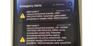 Utenos apskrityje ketvirtadienį paskelbtas oro pavojus: radarai užfiksavo du galimus dronus
