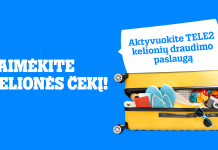 Aktyvuok draudimą ir laimėk: „Tele2“ siūlo 1000 eurų kelionei