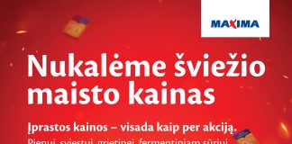 Kainų sumažinimas „Maximoje“: per 500 šviežio maisto prekių įprastos kainos – visada kaip per akciją
