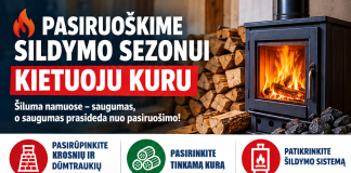 Pasiruoškime šildymo sezonui – saugumas prasideda nuo tinkamo pasirengimo