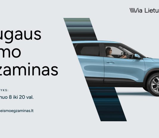Kiek gerai iš tiesų mokame Kelių eismo taisykles? „Via Lietuva“ kviečia pasitikrinti žinias spalio 8-ąją vyksiančiame saugaus eismo egzamine